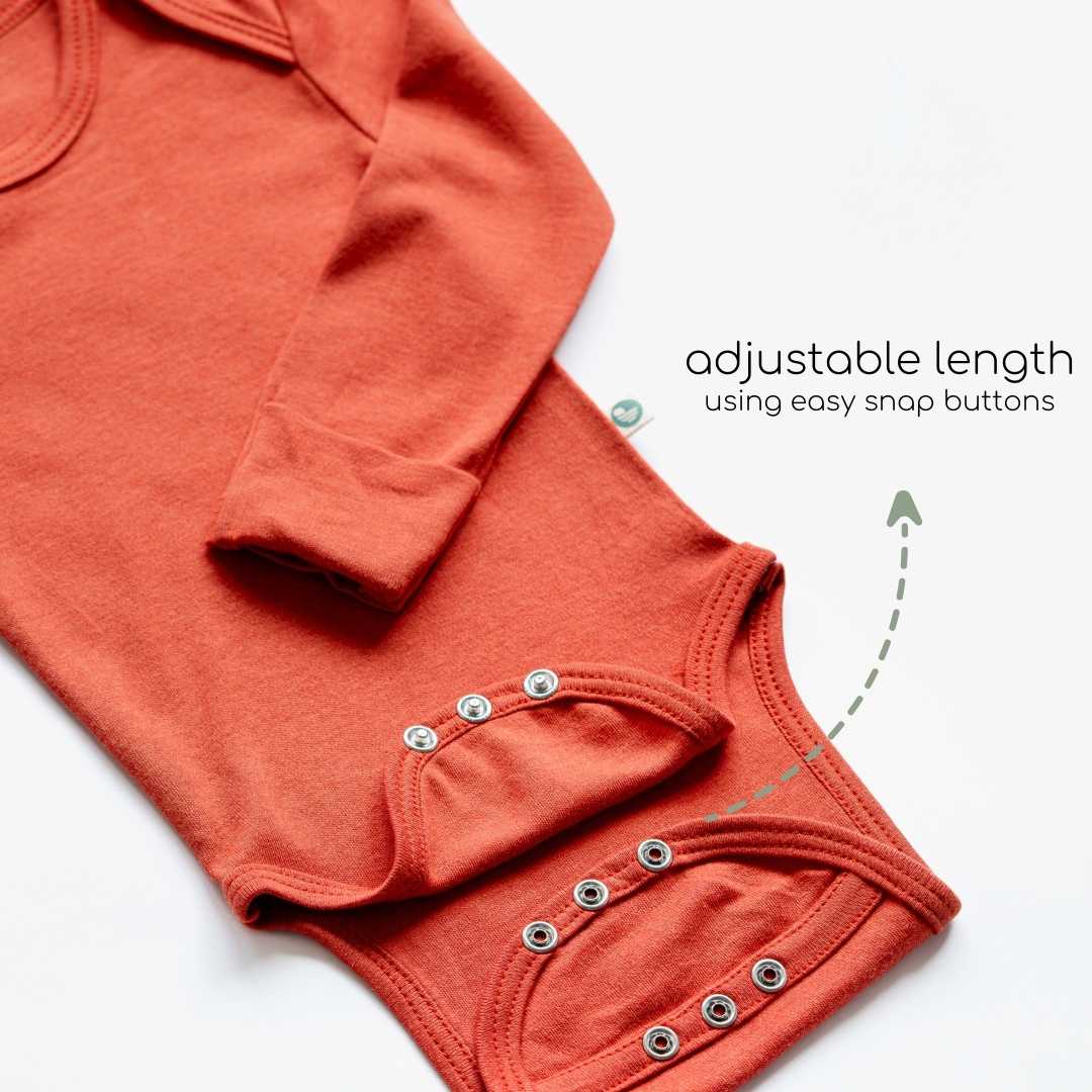 long sleeve bamboo bodysuit onesie for baby