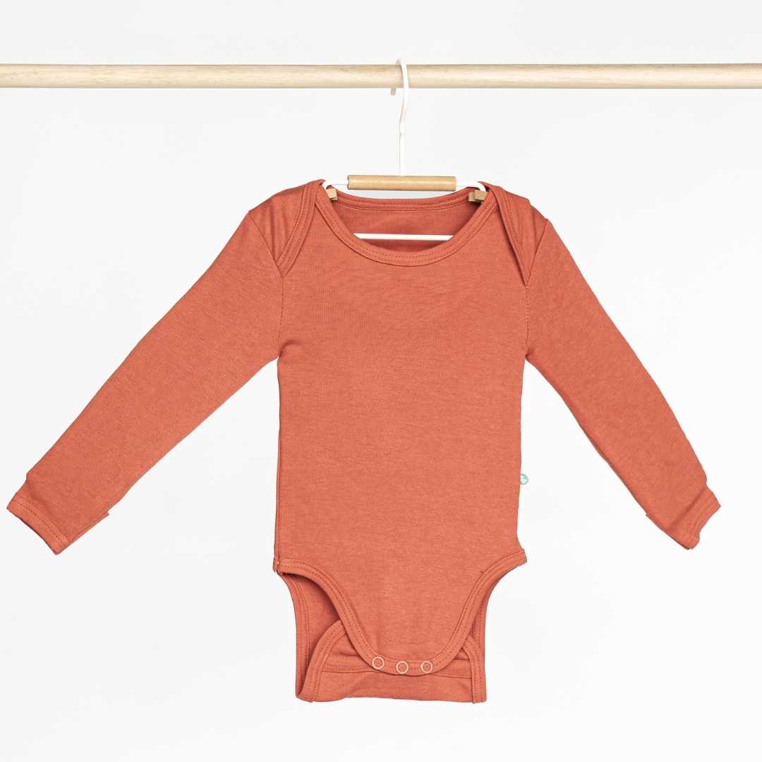 long sleeve bamboo bodysuit onesie for baby