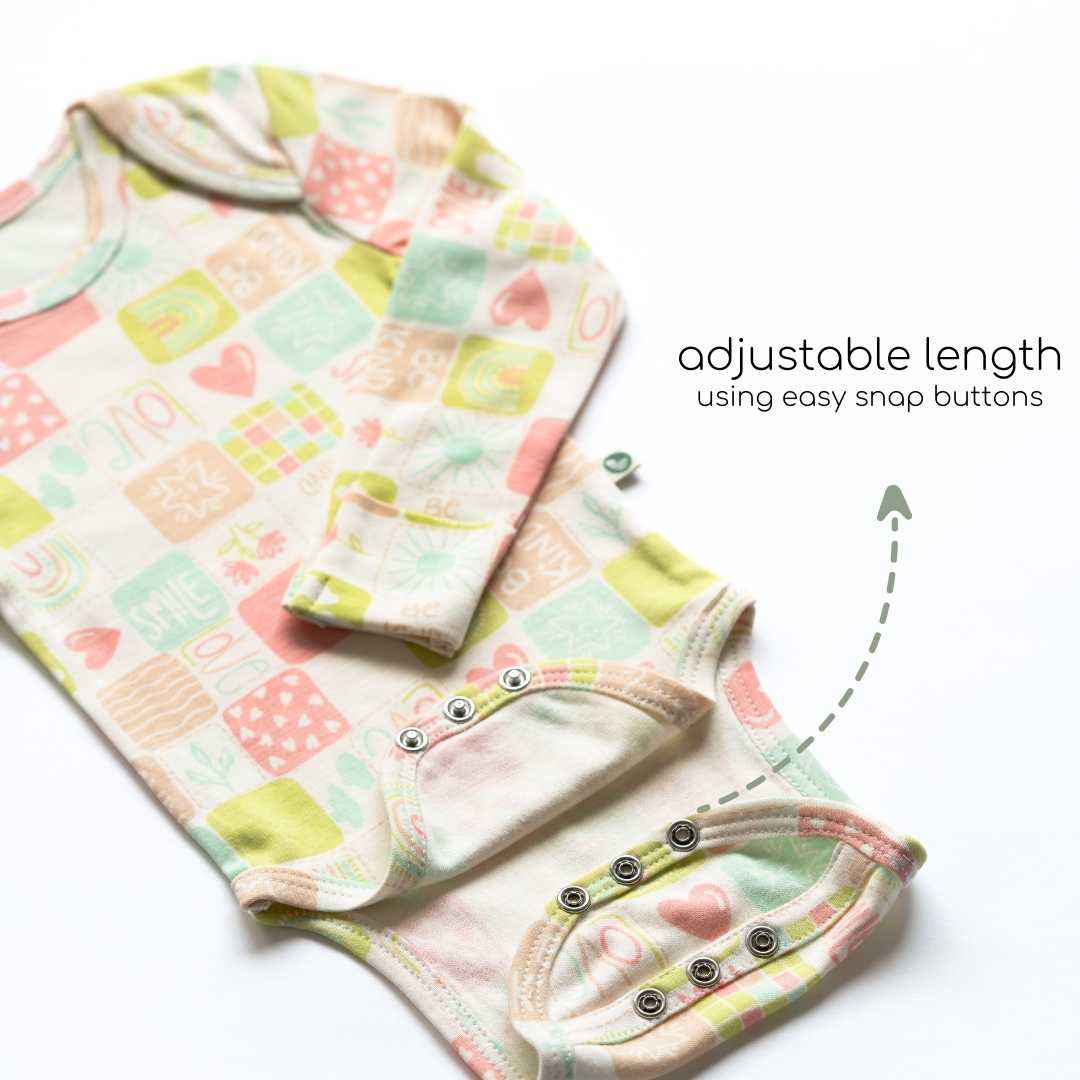 long sleeve bamboo bodysuit onesie for baby