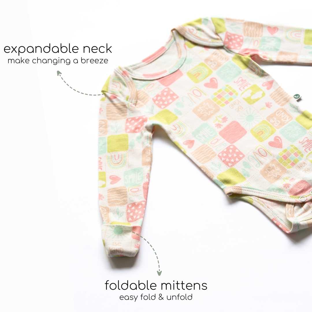 long sleeve bamboo bodysuit onesie for baby