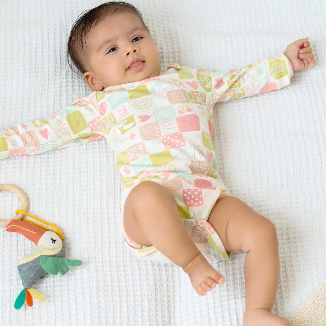long sleeve bamboo bodysuit onesie for baby