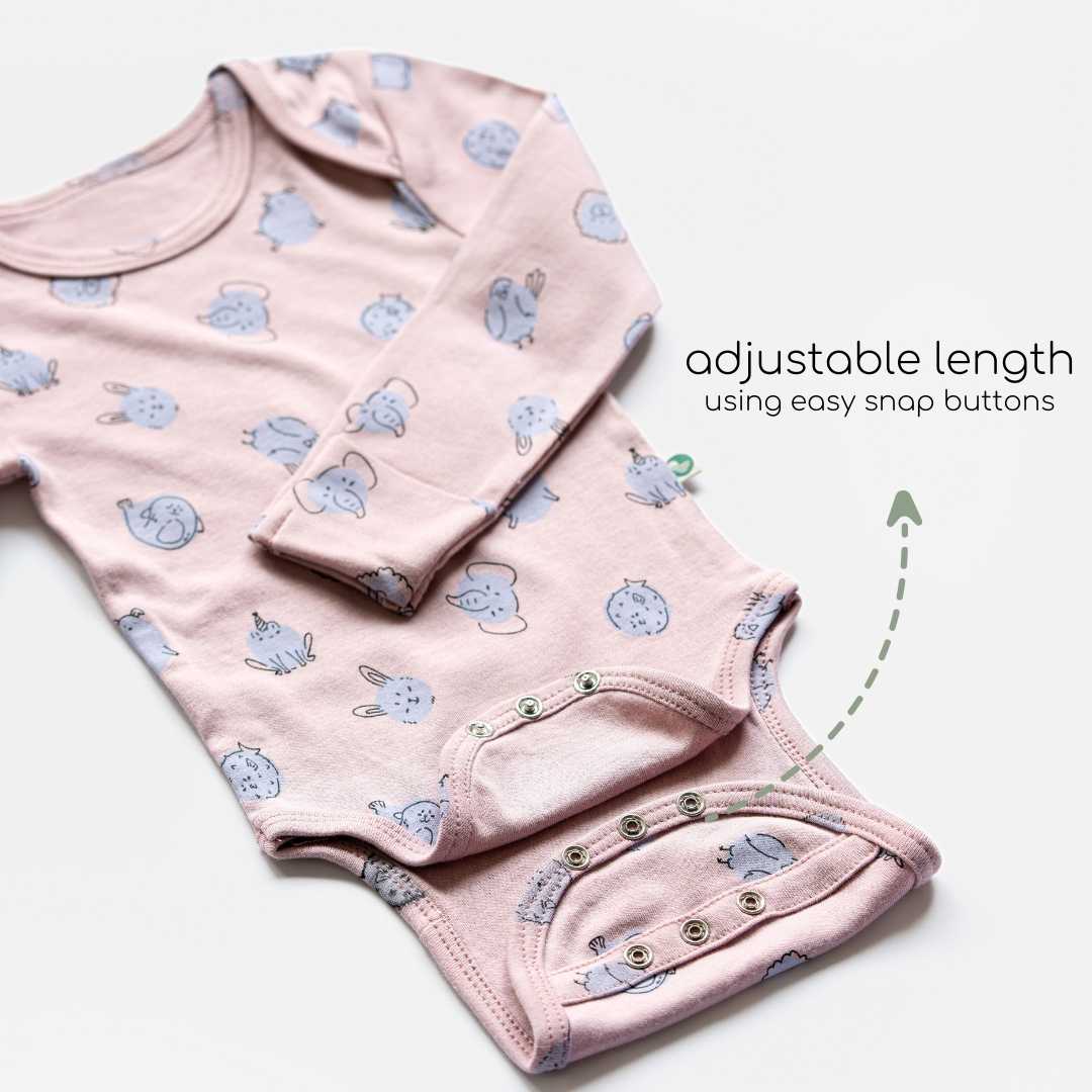 long sleeve bamboo bodysuit onesie for baby
