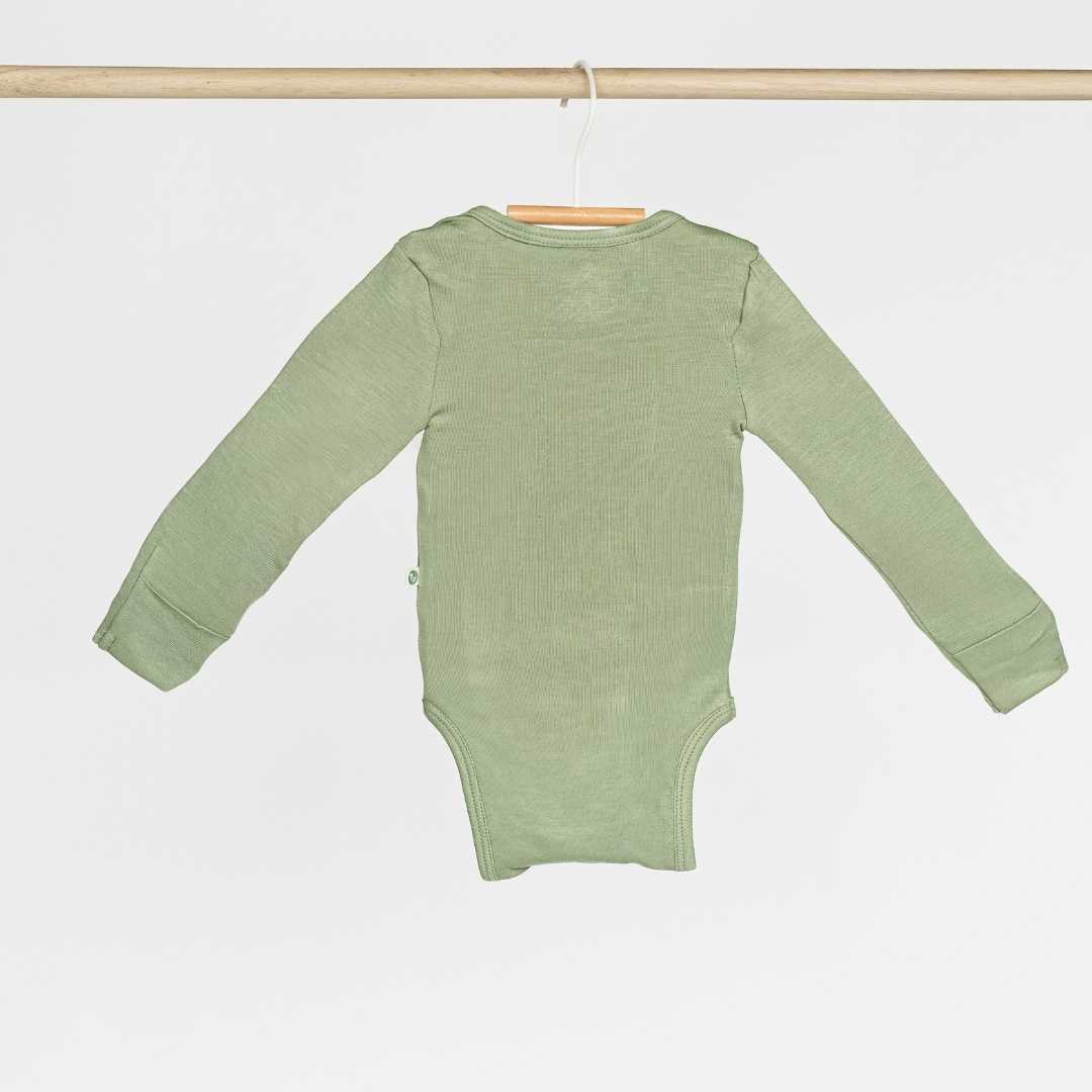 long sleeve bamboo bodysuit onesie for baby