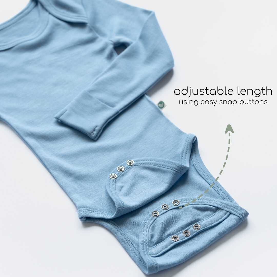 long sleeve bamboo bodysuit onesie for baby