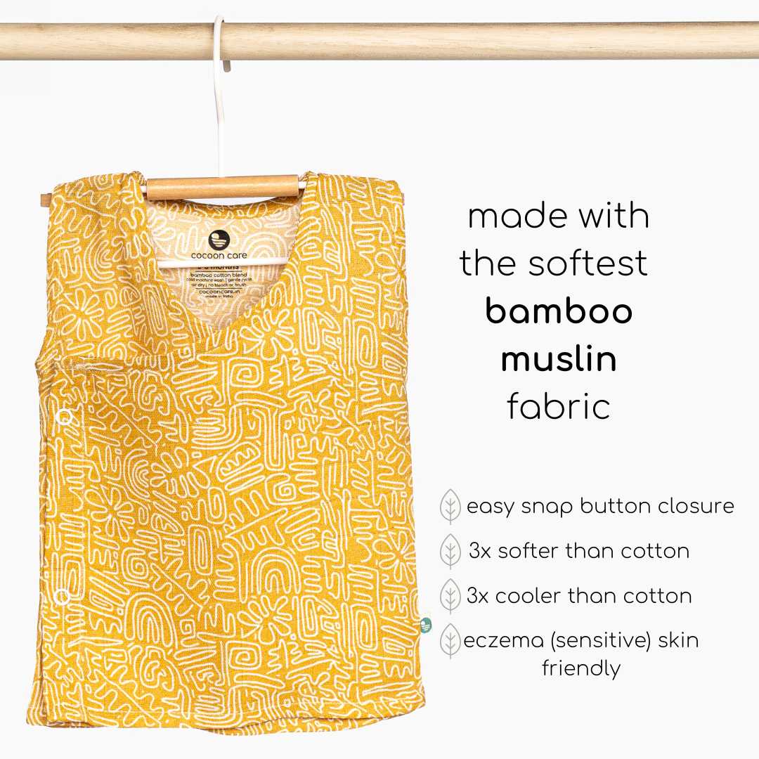 bamboo muslin kimono vest pack of 2