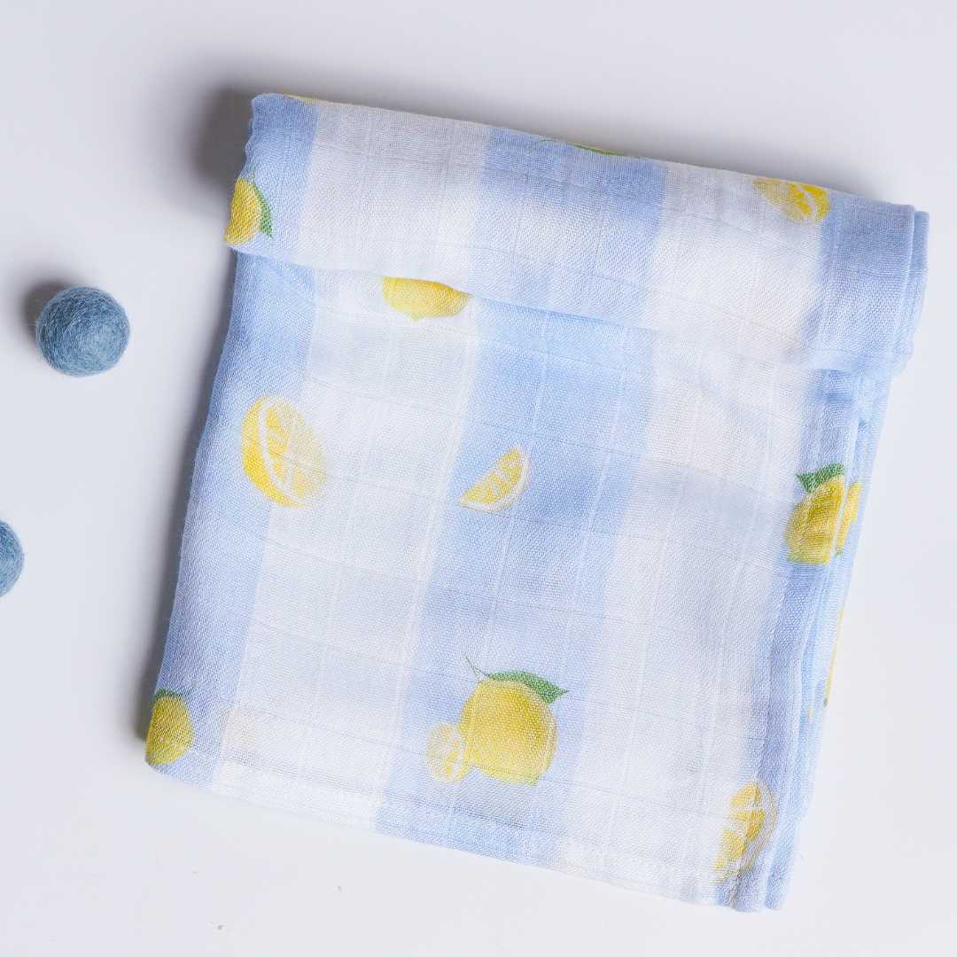 bamboo muslin swaddle - by the sea