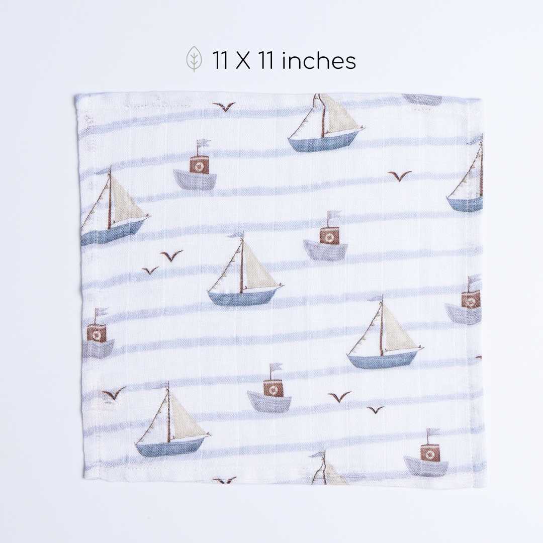 Bamboo Muslin Wash Cloth Pack of 5