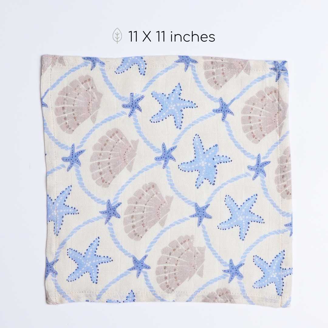Bamboo Muslin Wash Cloth Pack of 5