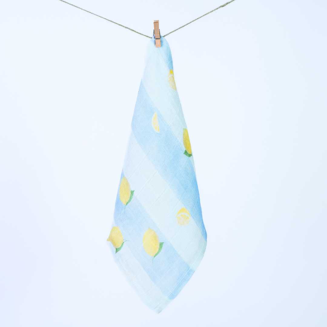 bamboo muslin wash cloth - by the sea