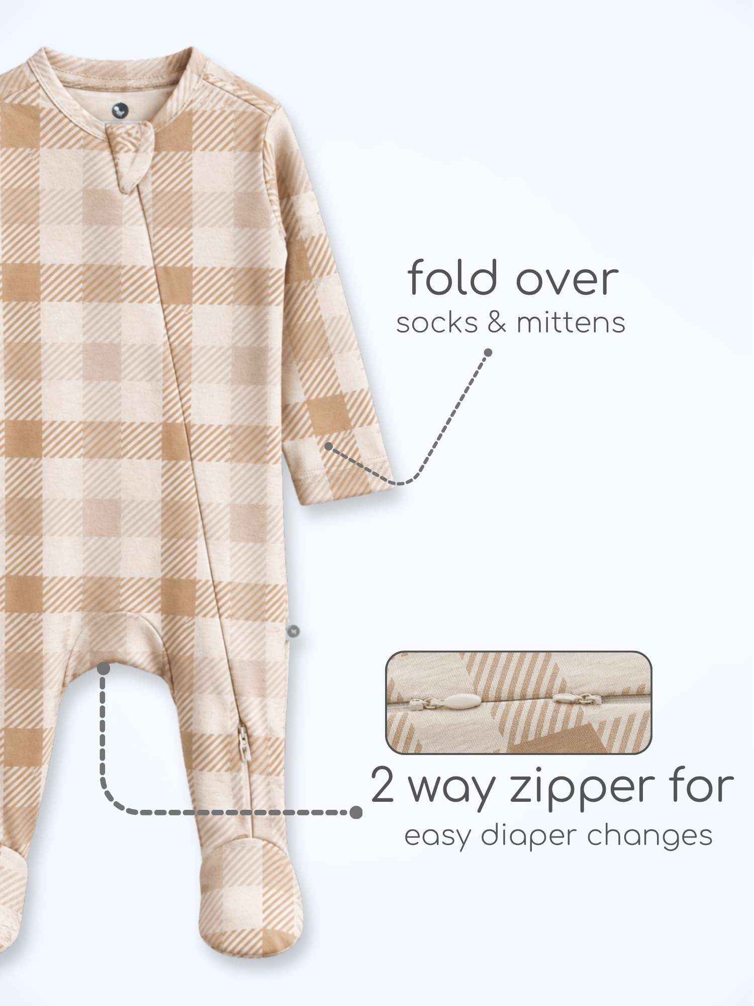 bamboo footed sleepsuit
