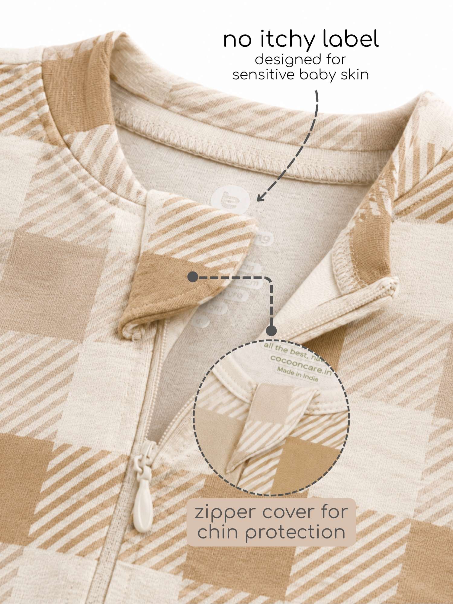 bamboo hands up swaddle pod for baby