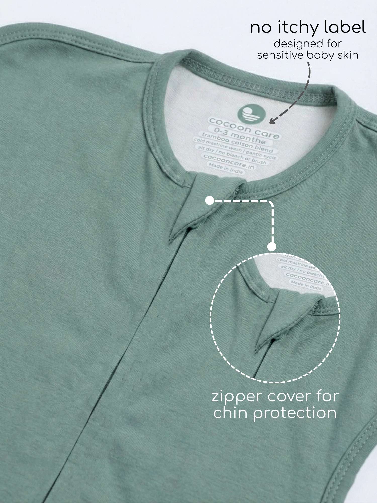 bamboo hands up swaddle pod for baby