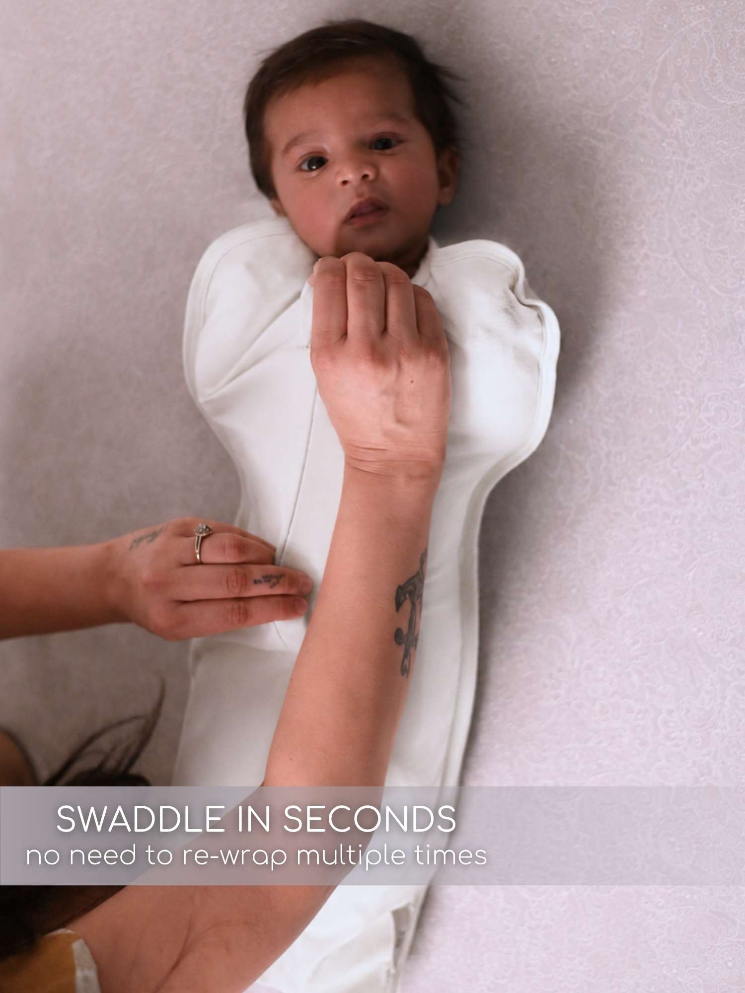 bamboo hands up swaddle pod for baby