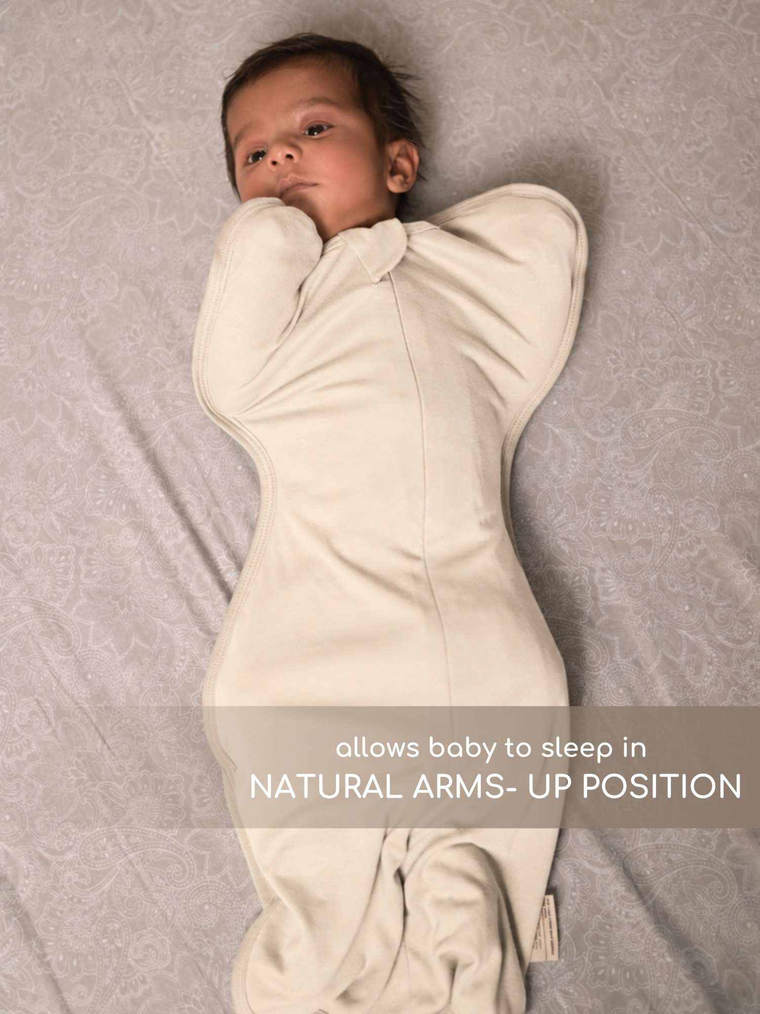 bamboo hands up swaddle pod for baby