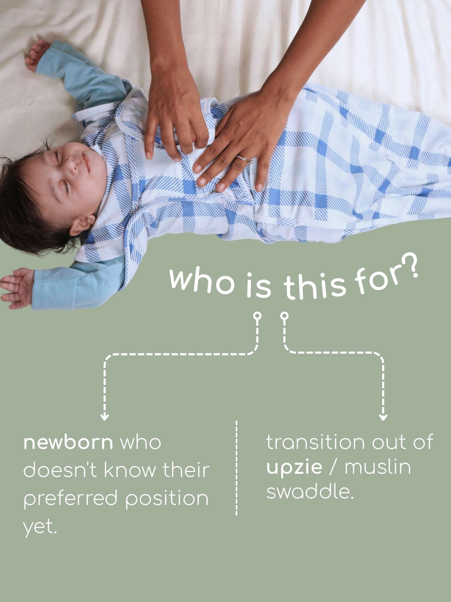 bamboo SNUZIE™ 3 arms position swaddle pod