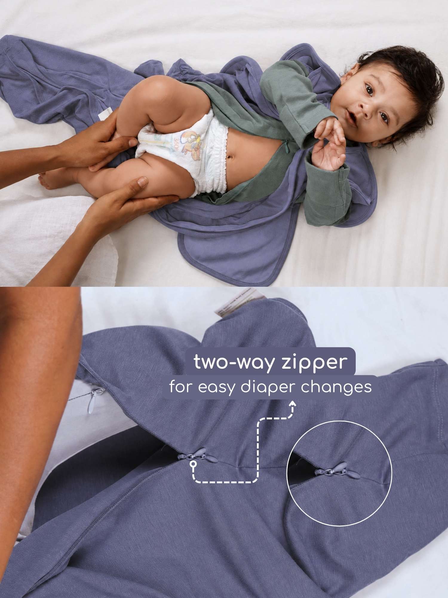 bamboo SNUGZIE™ 3 arms position swaddle pod