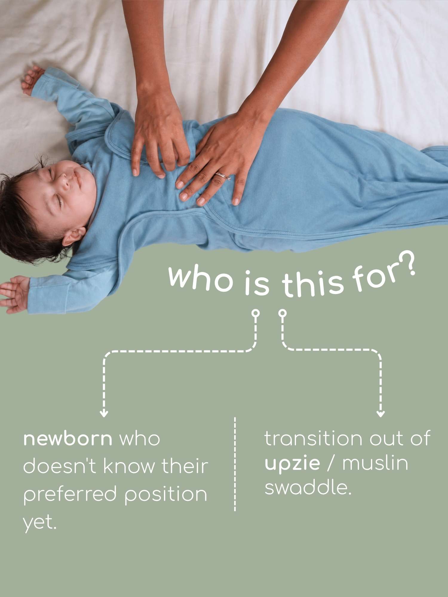 bamboo SNUGZIE™ 3 arms position swaddle pod