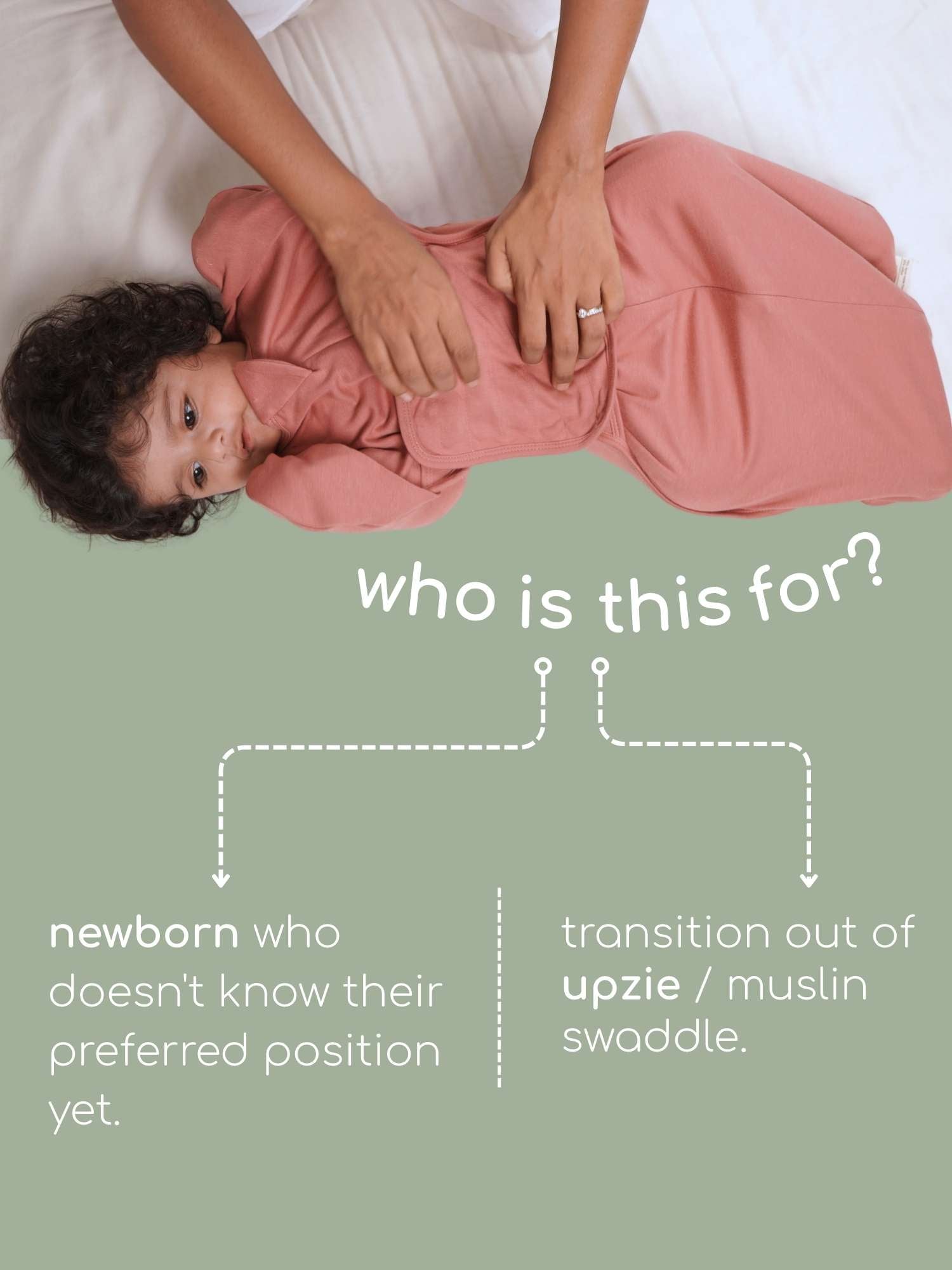 bamboo SNUGZIE™ 3 arms position swaddle pod