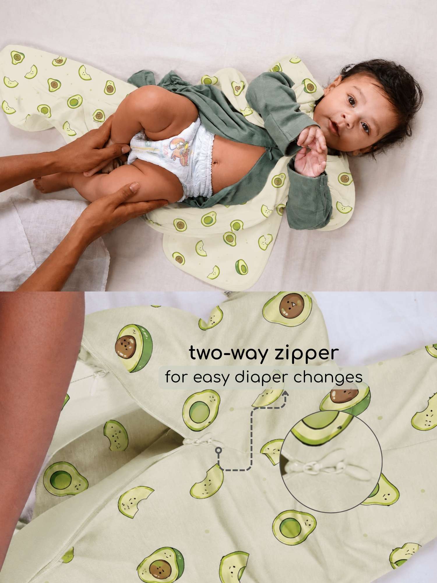 bamboo SNUGZIE™ 3 arms position swaddle pod