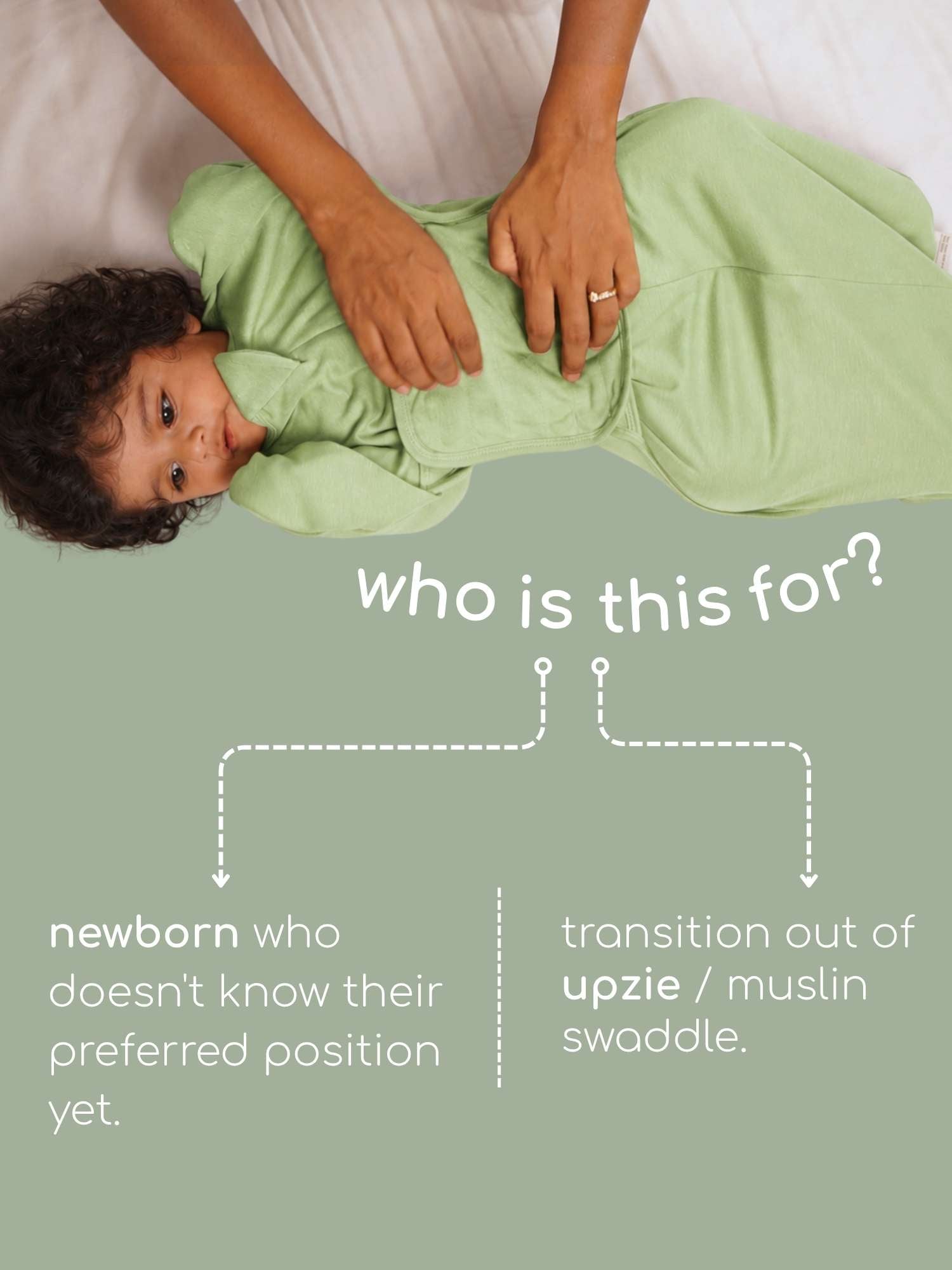 bamboo SNUGZIE™ 3 arms position swaddle pod