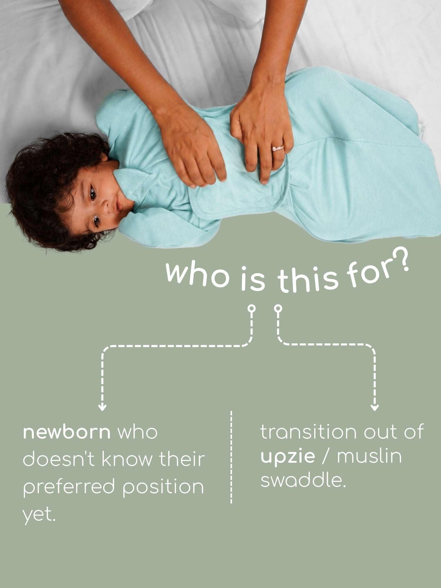 bamboo SNUGZIE™ 3 arms position swaddle pod