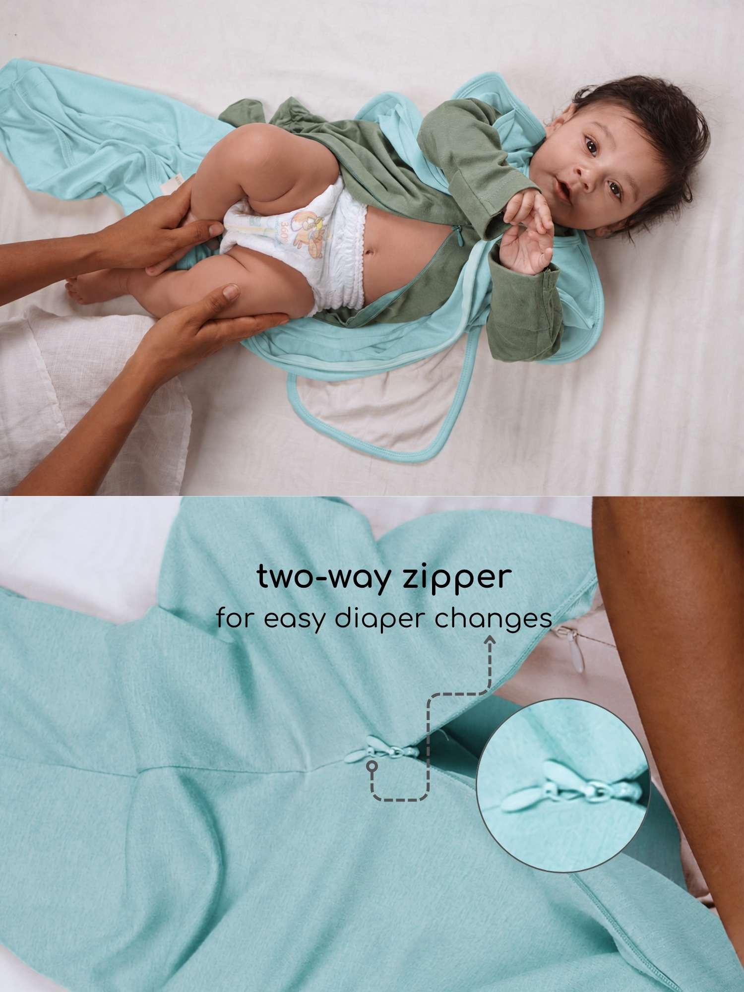 bamboo SNUGZIE™ 3 arms position swaddle pod