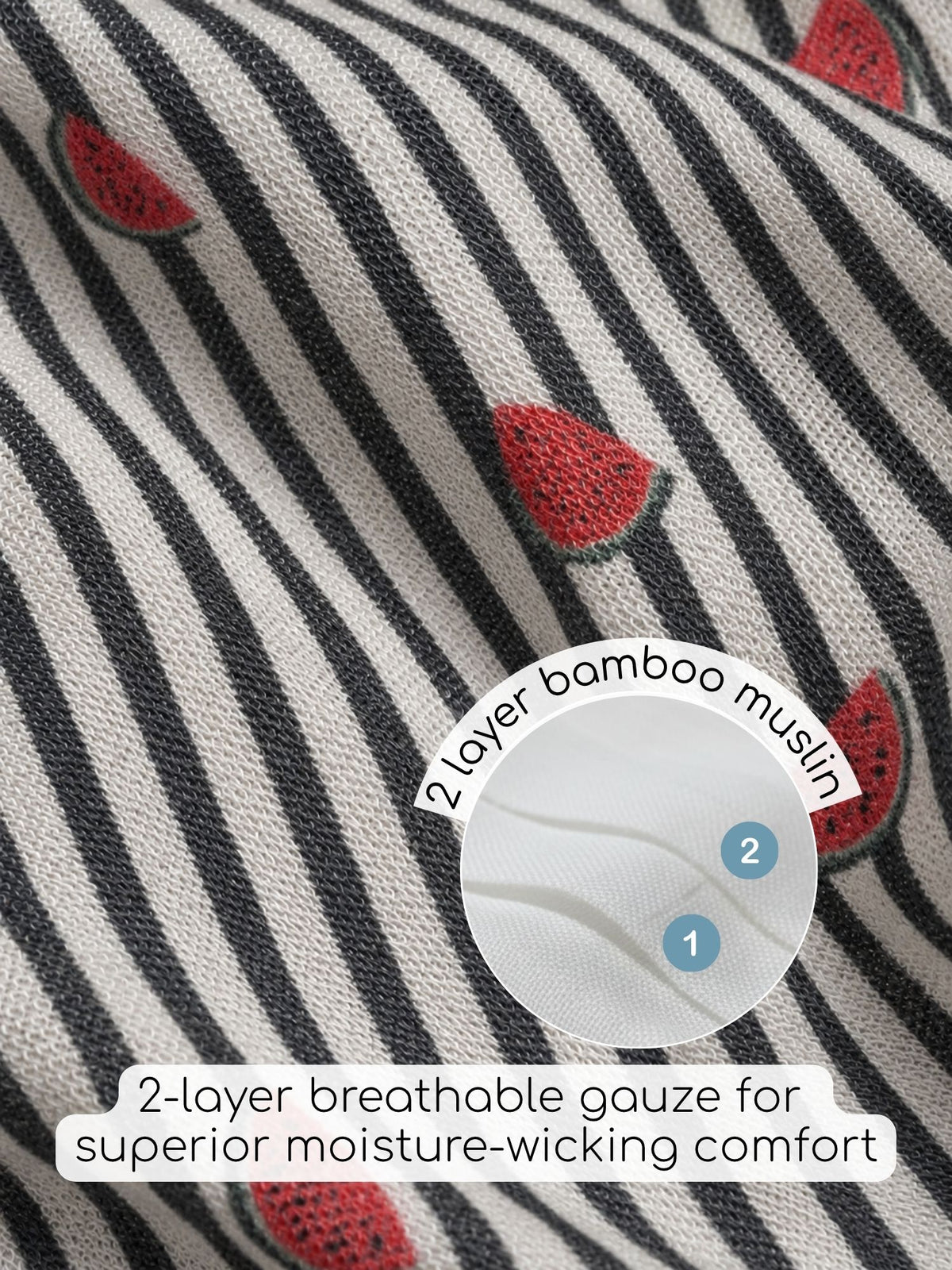 bamboo muslin nightsuit set