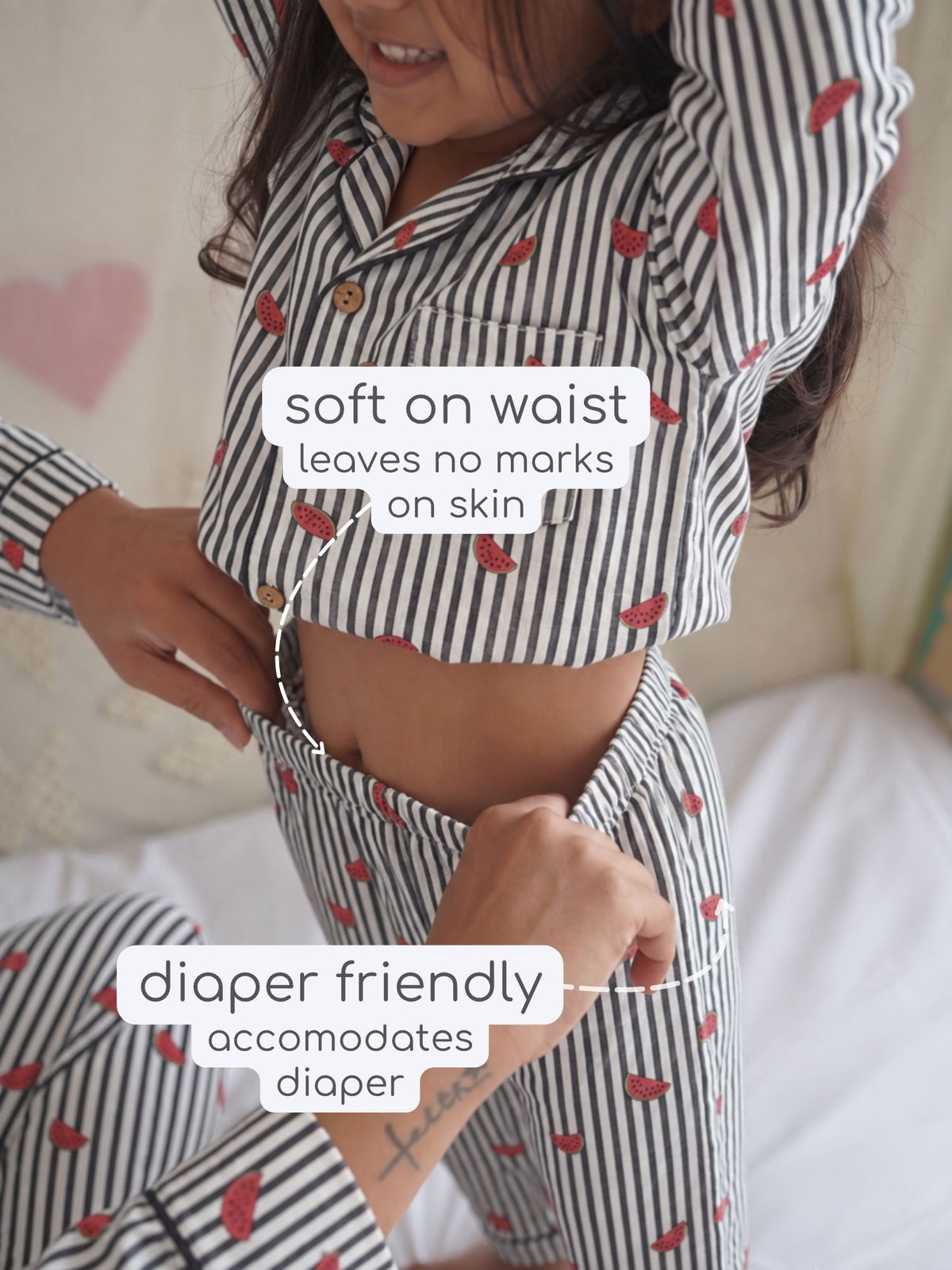 bamboo muslin nightsuit set