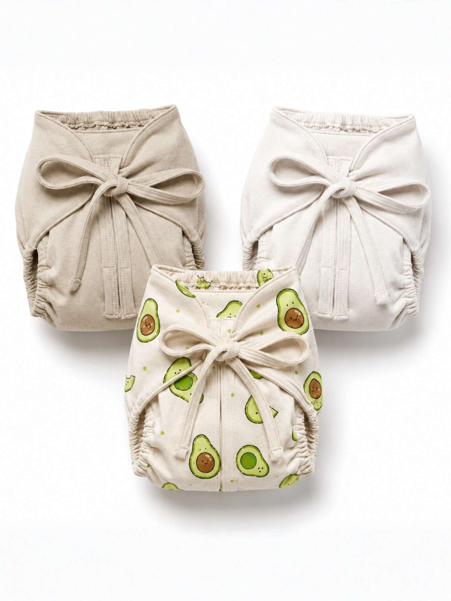 bamboo knit cloth nappy pack of 3