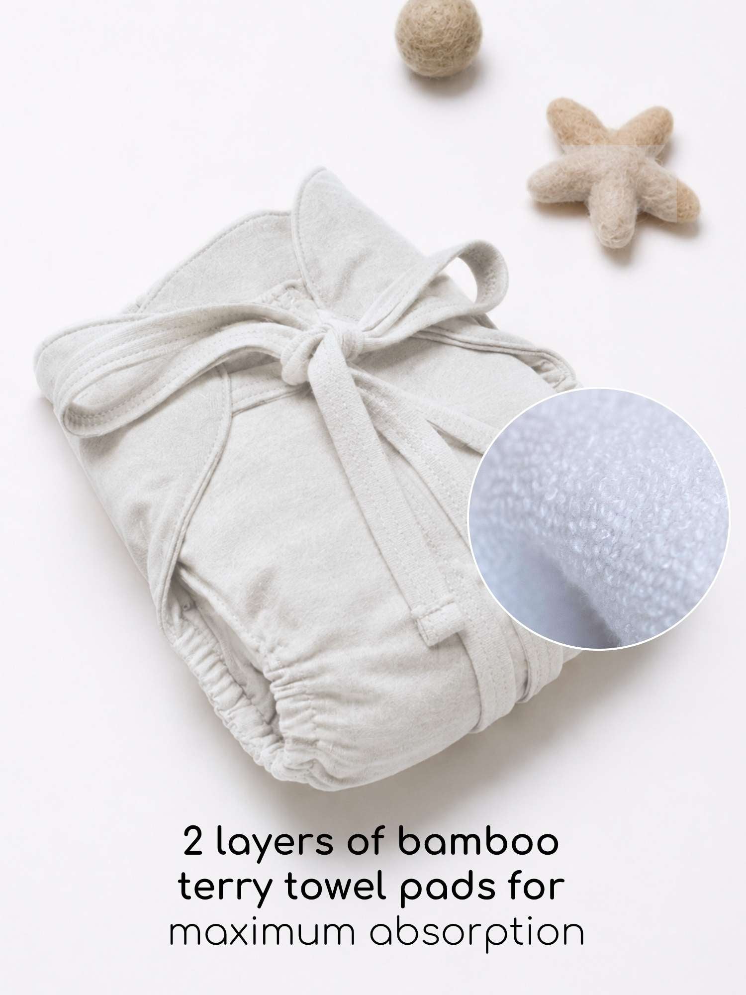 bamboo knit cloth nappy pack of 3