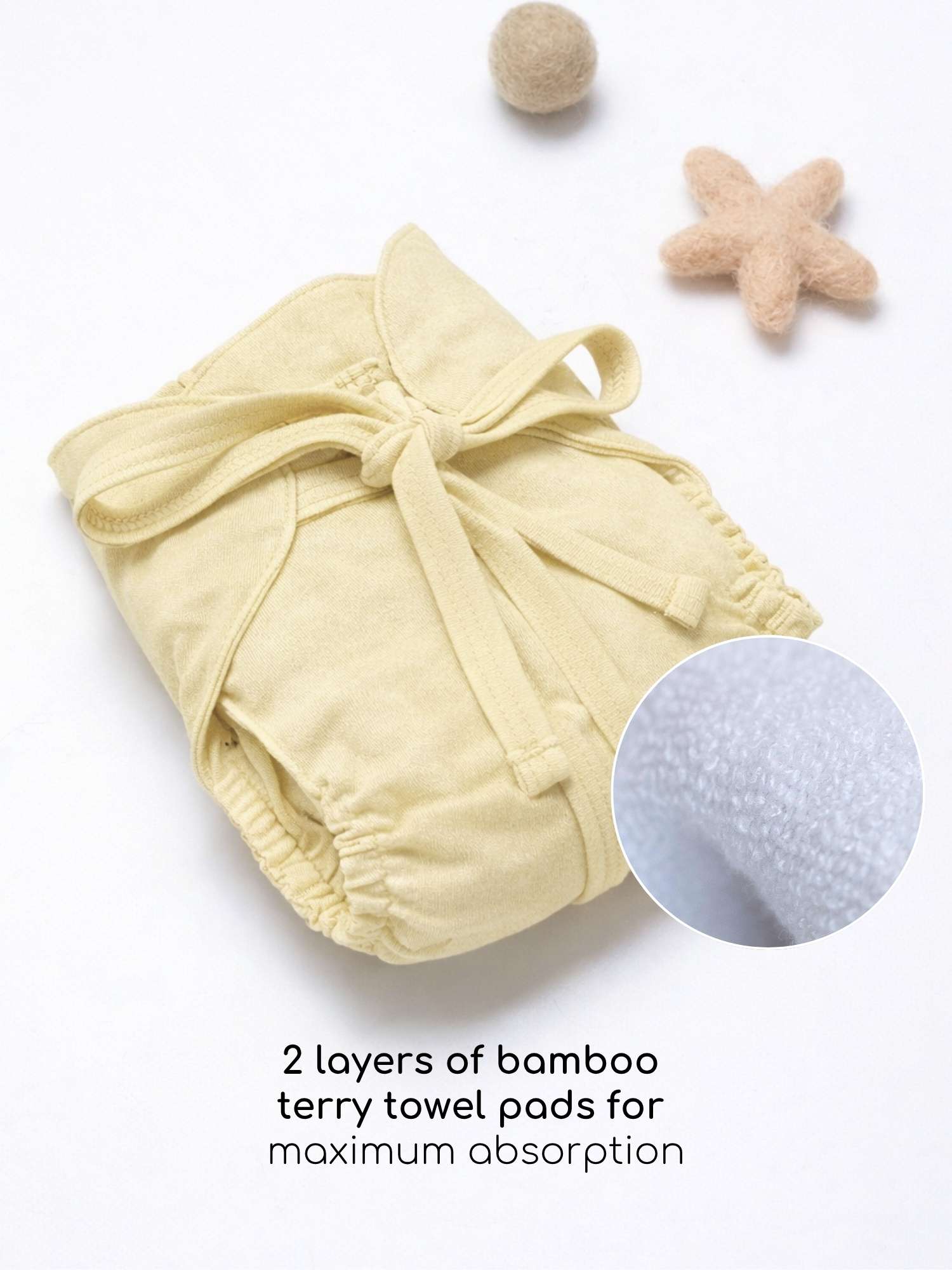 bamboo knit cloth nappy pack of 3