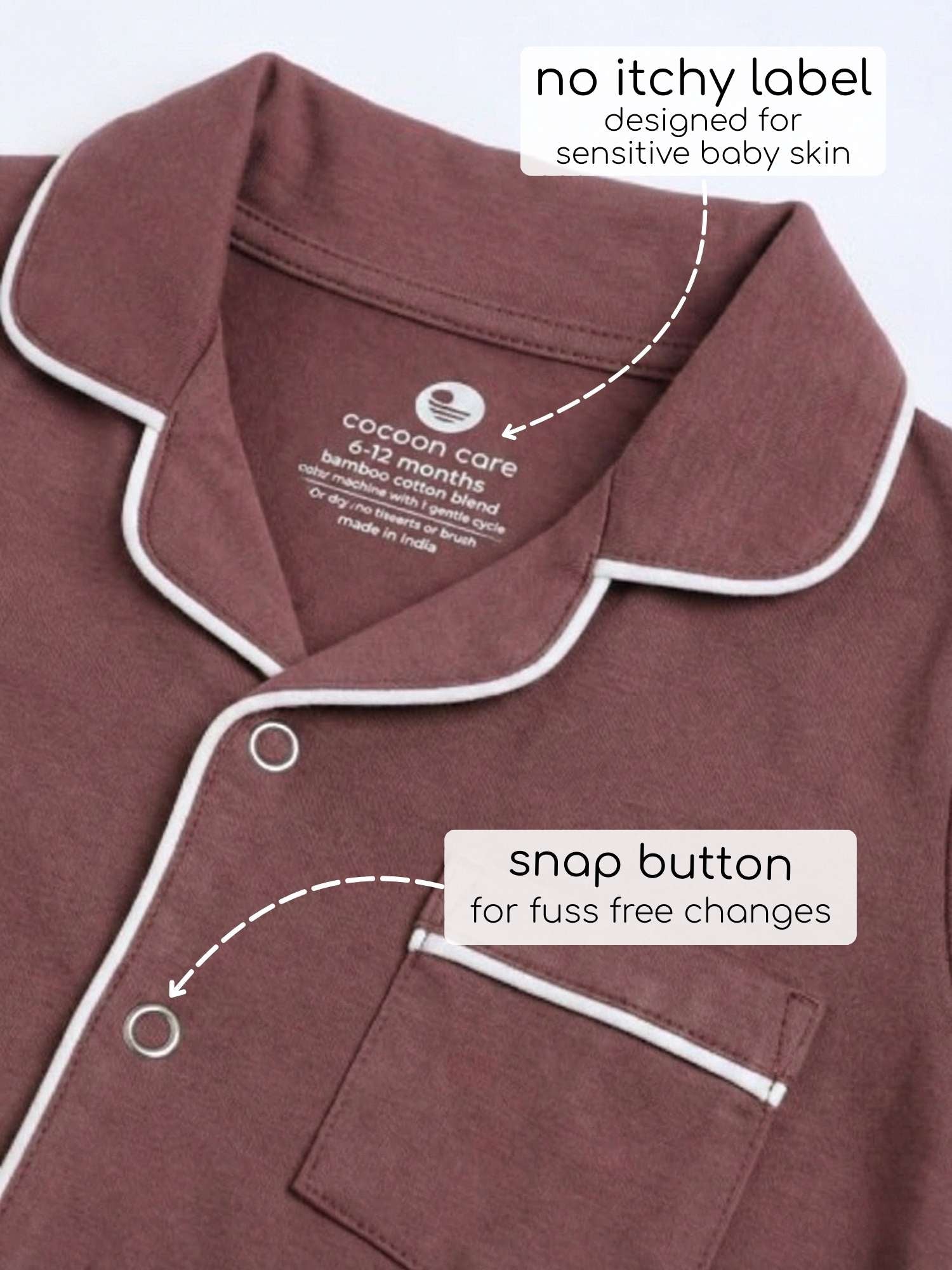 bamboo knit nightsuit set