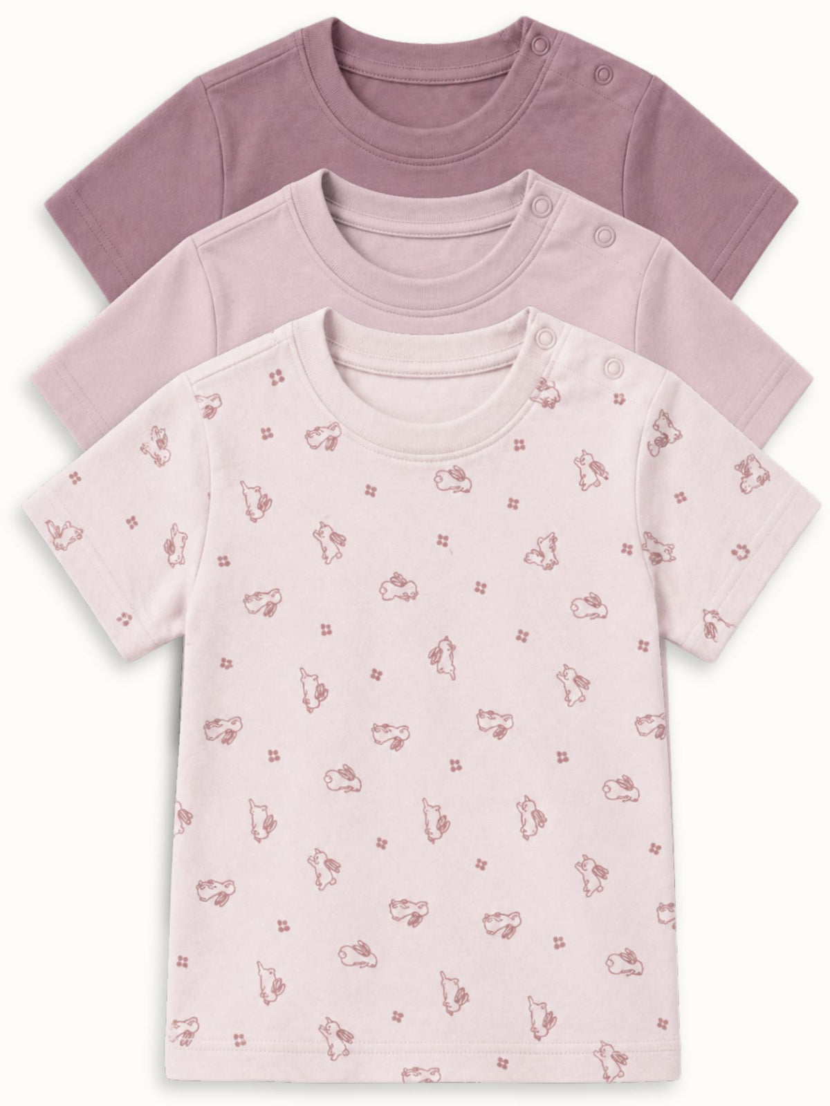 bamboo knit short sleeve t-shirt pack of 3