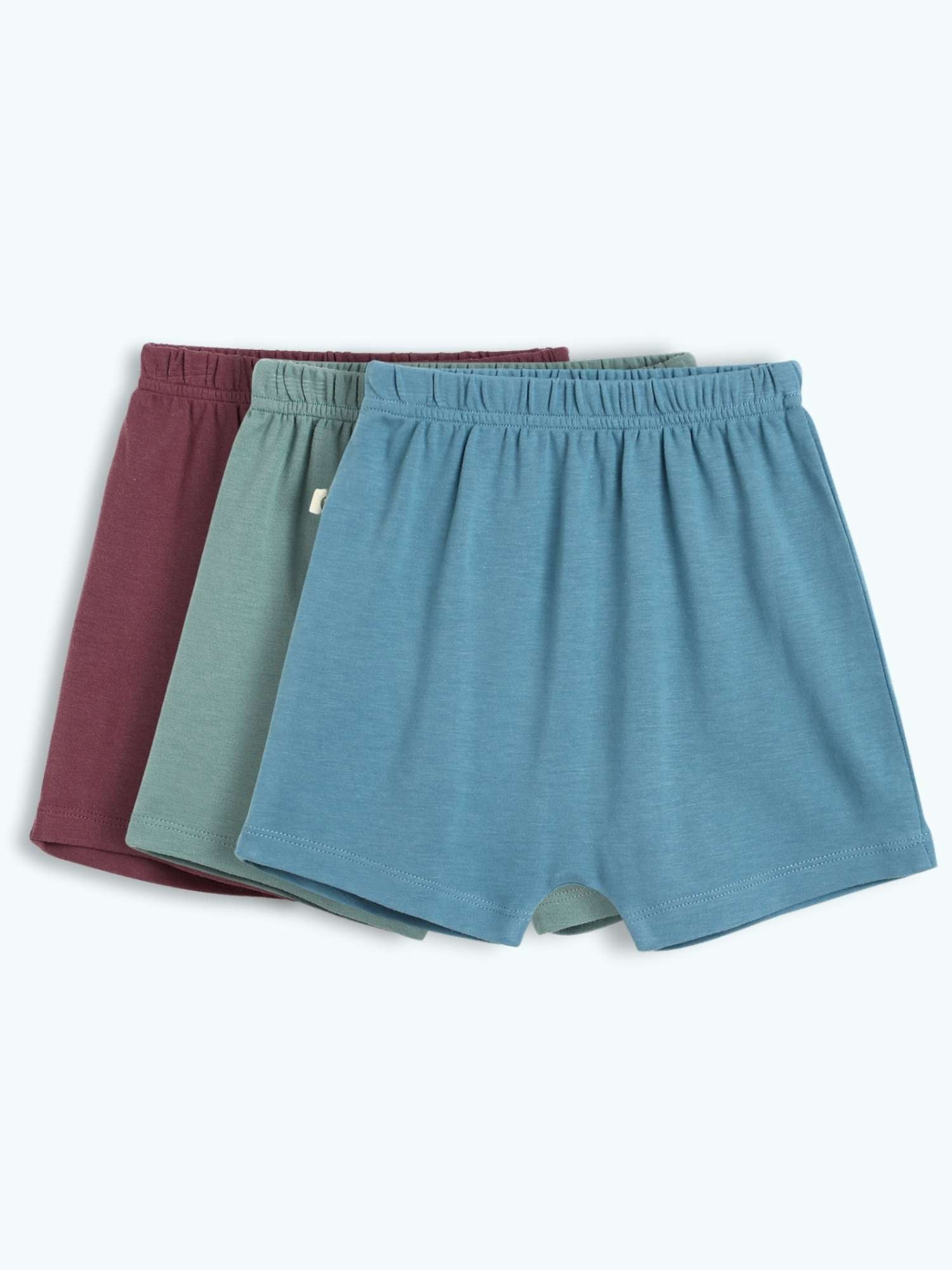 bamboo knit shorts pack of 3