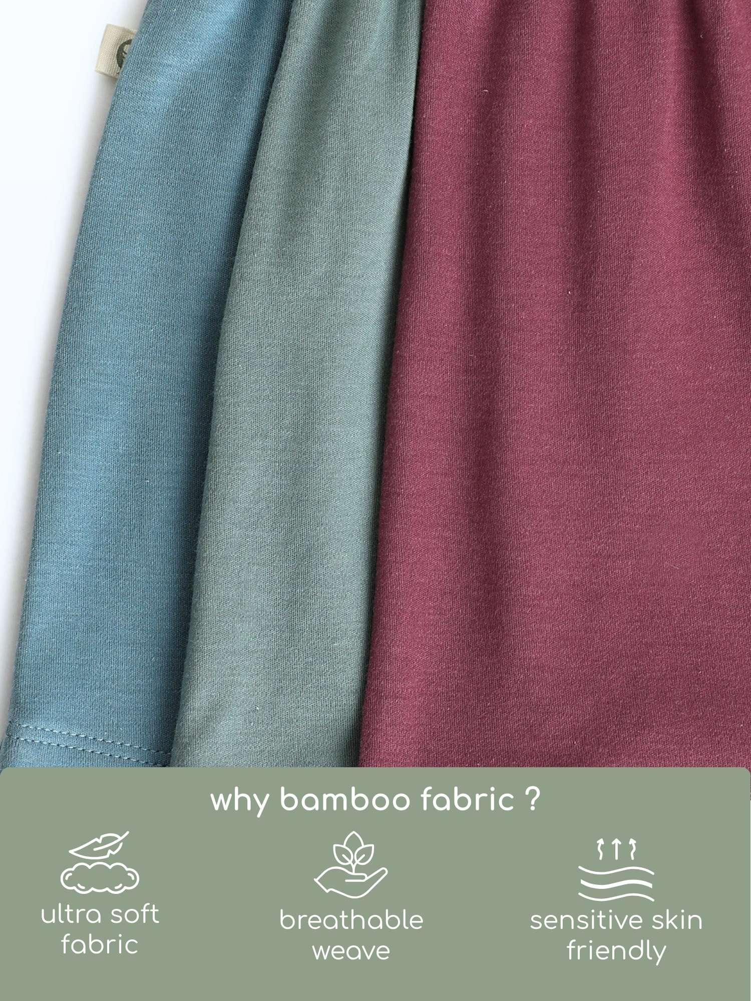 bamboo knit shorts pack of 3