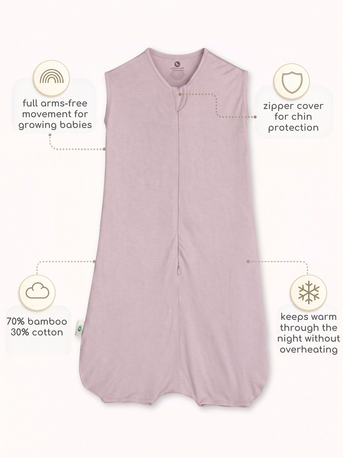 bamboo sleeping bag with foot opening