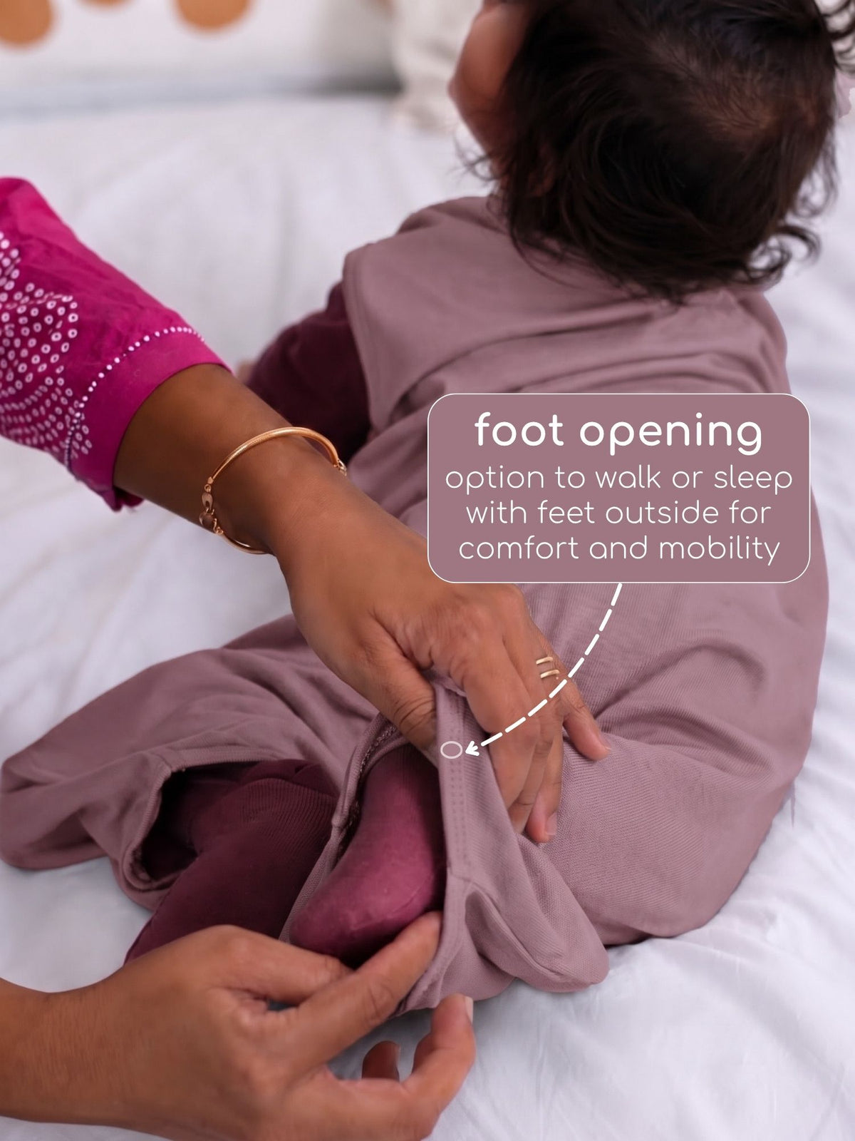 bamboo sleeping bag with foot opening