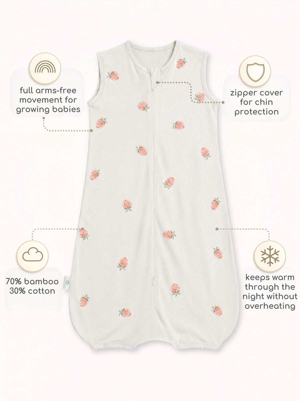 bamboo sleeping bag with foot opening
