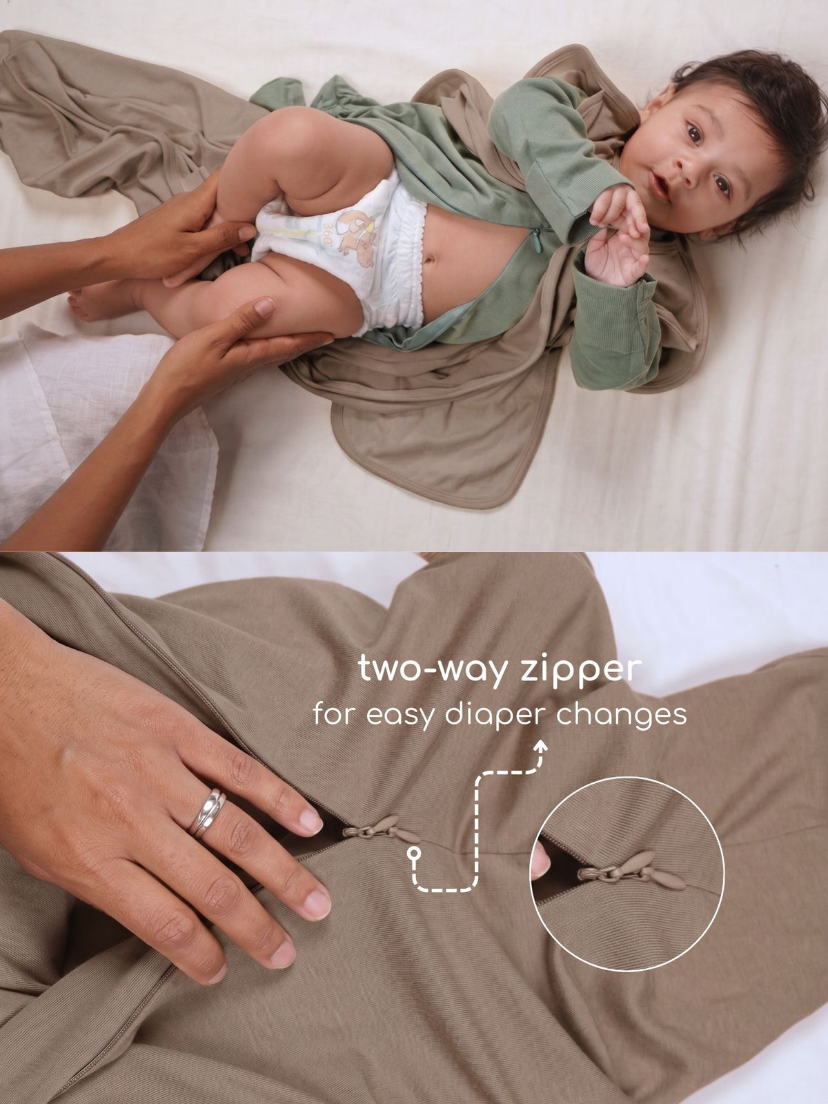 bamboo SNUGZIE™ 3 arms position swaddle pod