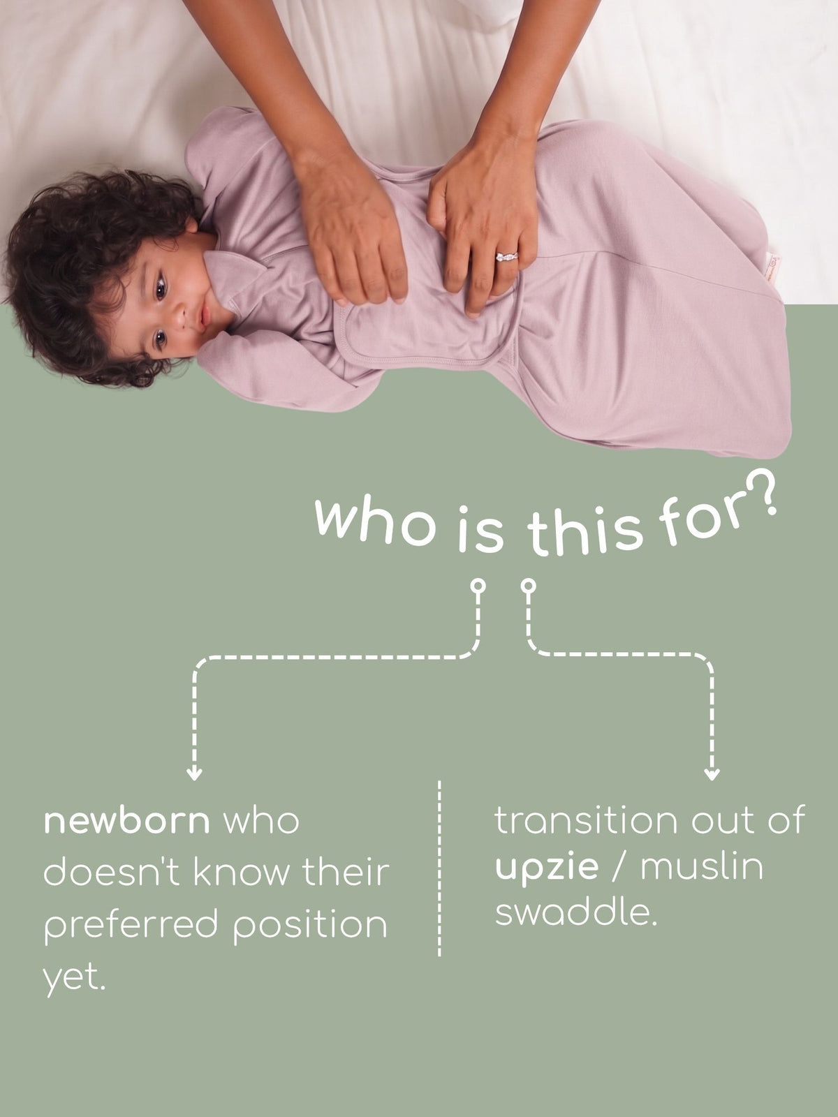 bamboo SNUGZIE™ 3 arms position swaddle pod