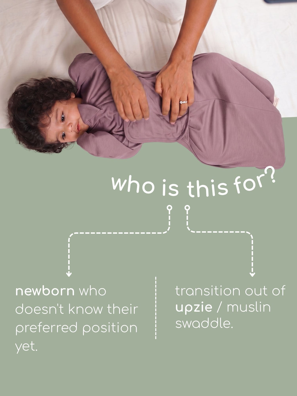 bamboo SNUGZIE™ 3 arms position swaddle pod