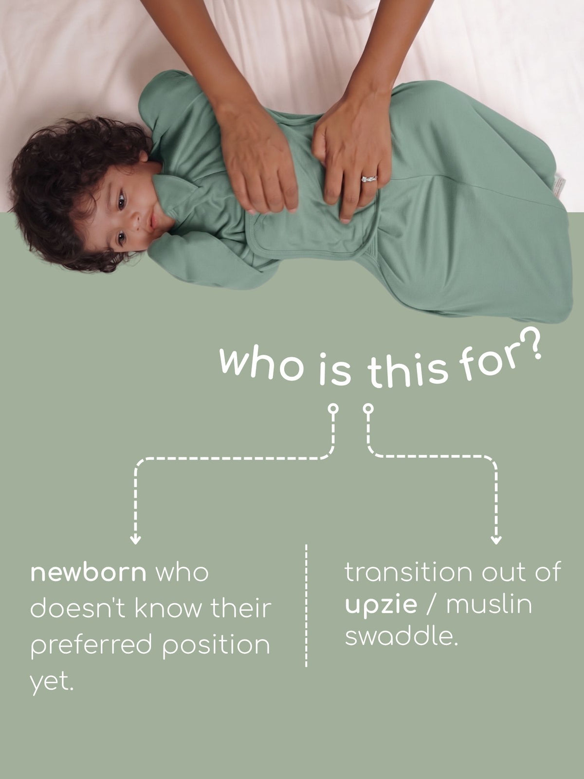 bamboo SNUGZIE™ 3 arms position swaddle pod