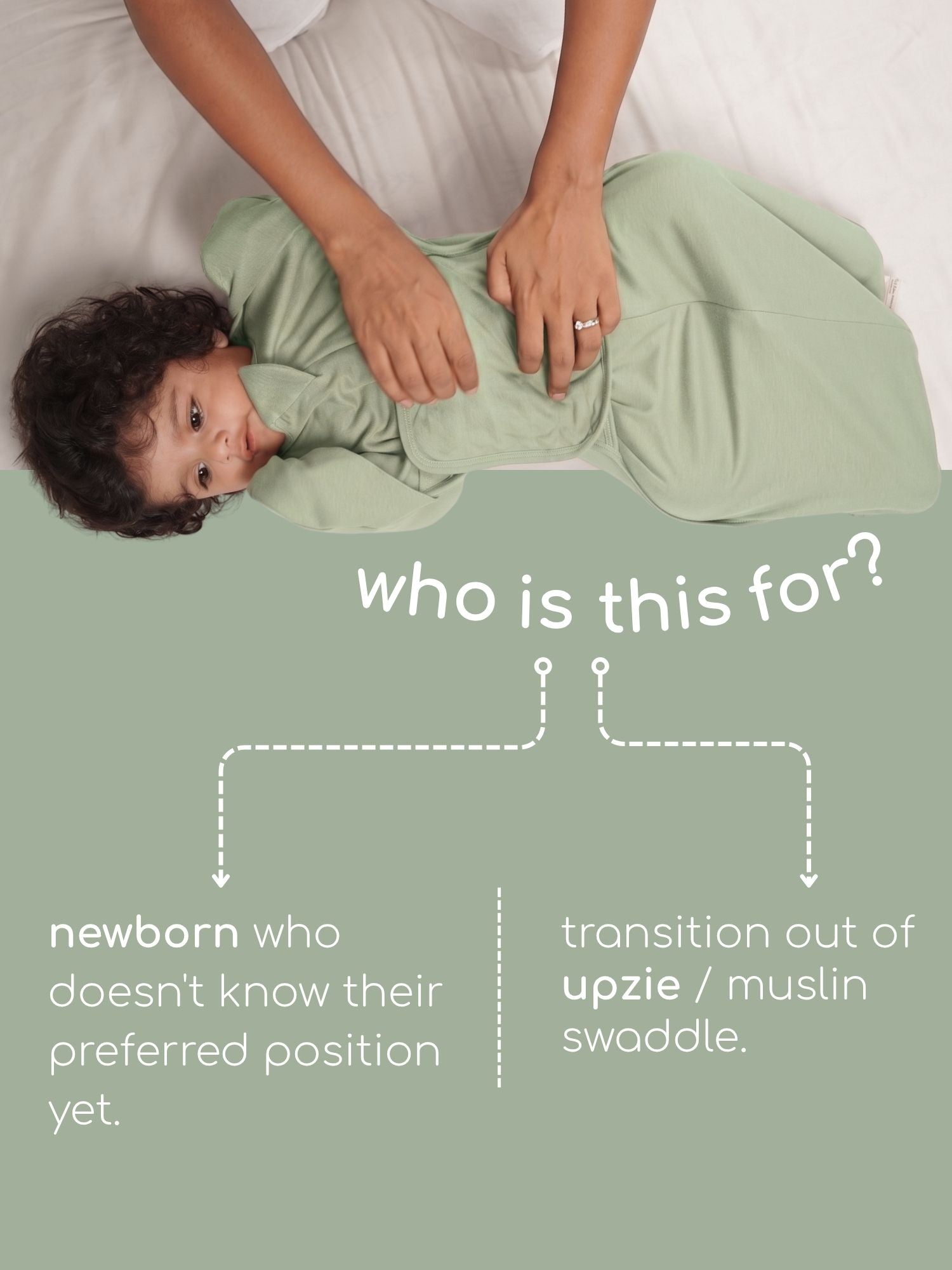 bamboo SNUGZIE™ 3 arms position swaddle pod