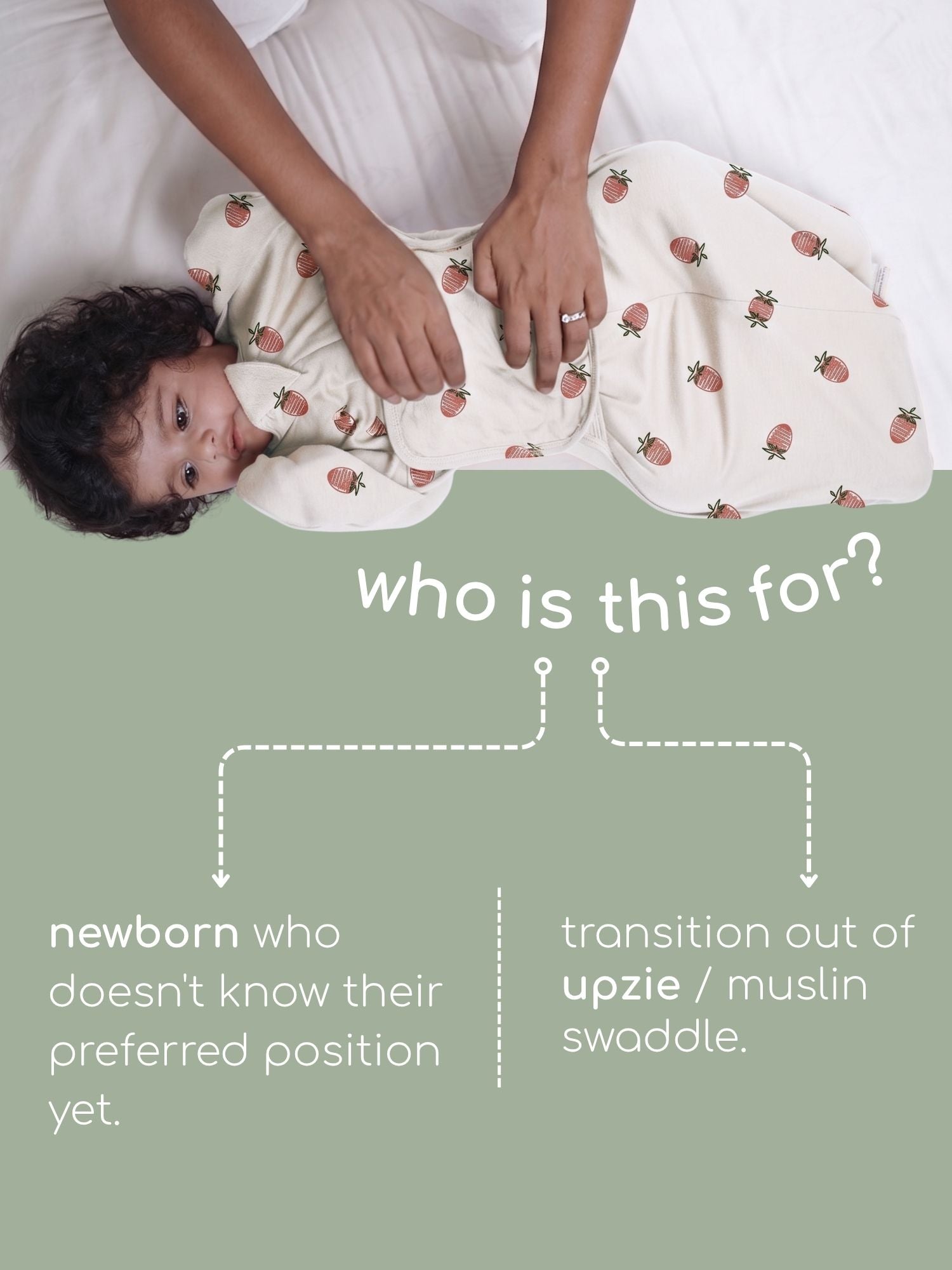 bamboo SNUGZIE™ 3 arms position swaddle pod