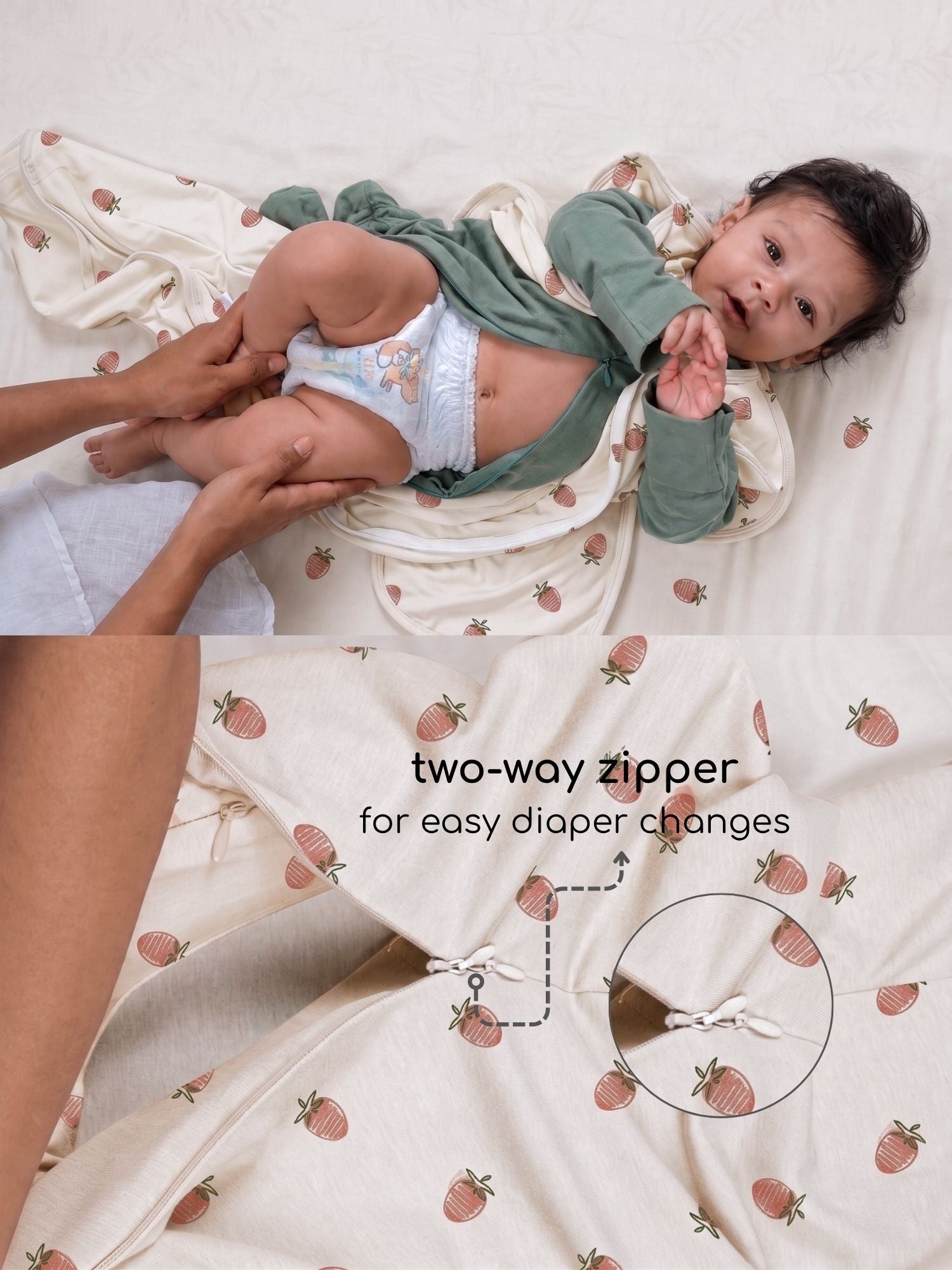 bamboo SNUGZIE™ 3 arms position swaddle pod