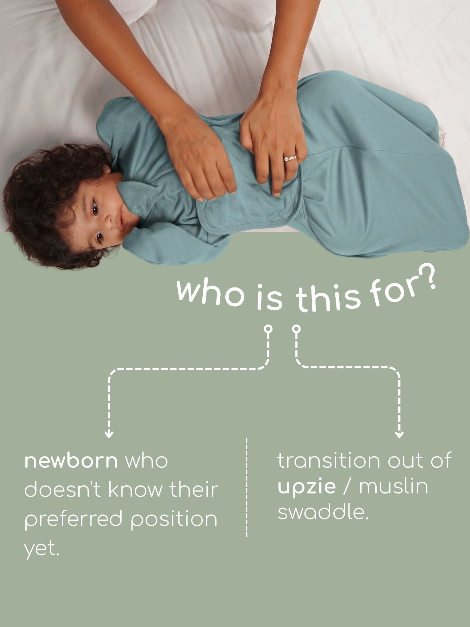 bamboo SNUGZIE™ 3 arms position swaddle pod