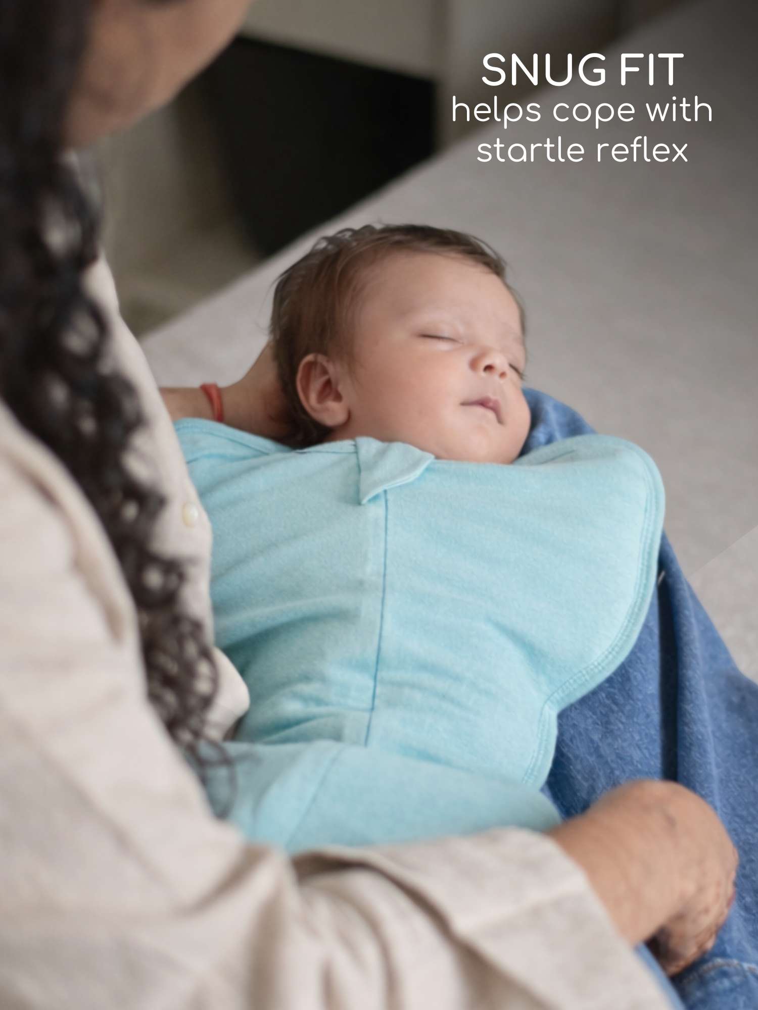 bamboo hands up swaddle pod for baby