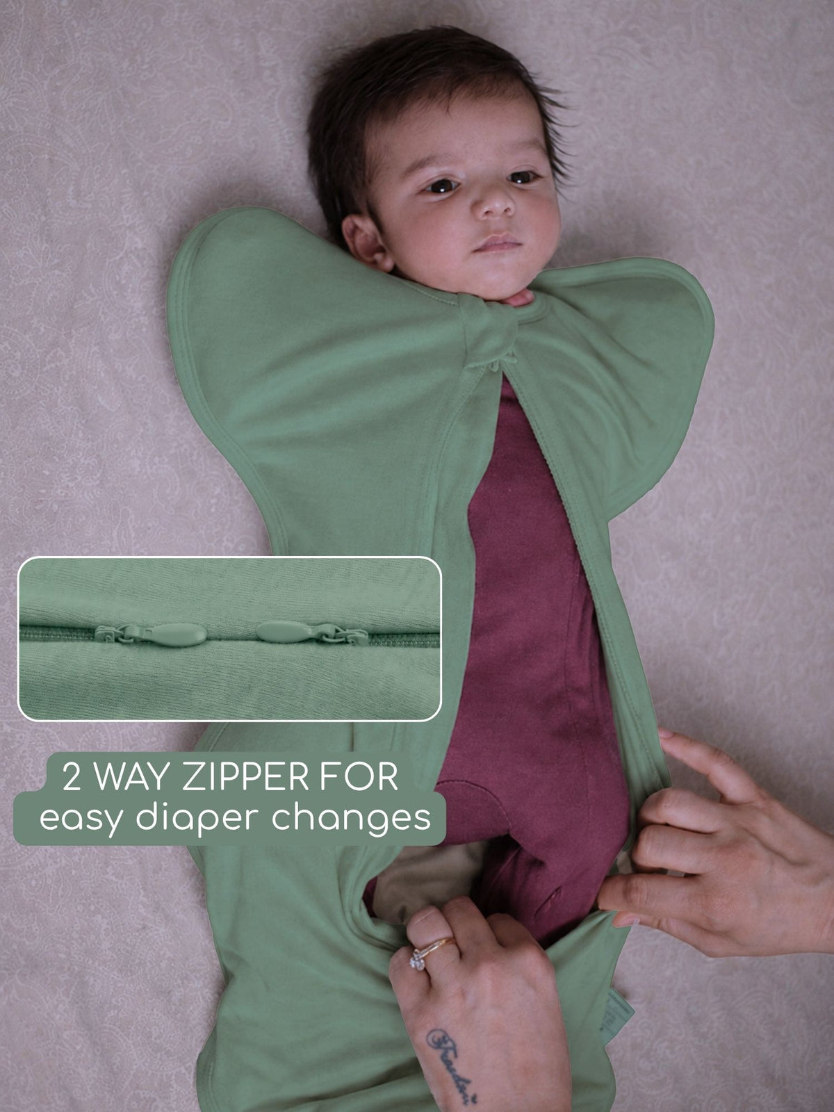 bamboo UPZIE™ swaddle pod