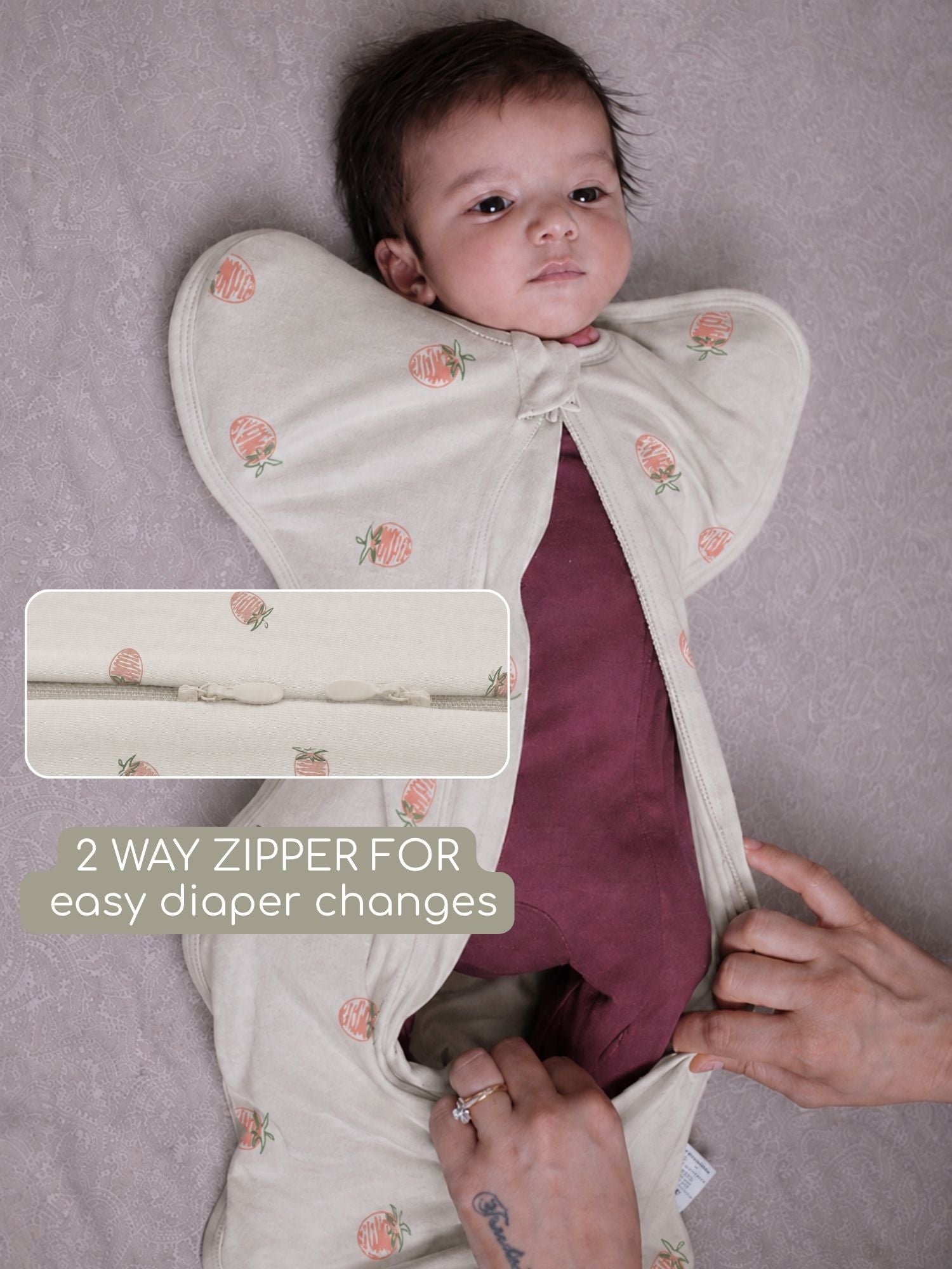 bamboo UPZIE™ swaddle pod