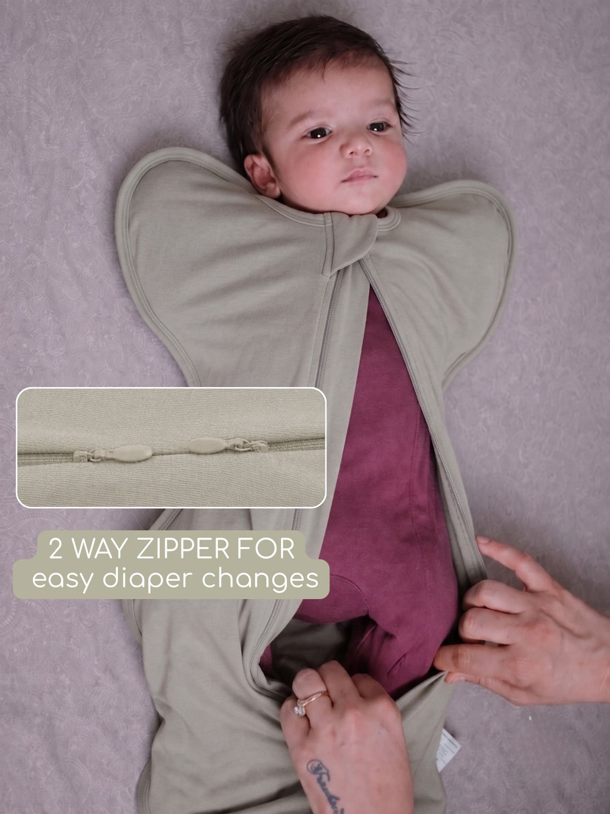 bamboo UPZIE™ swaddle pod